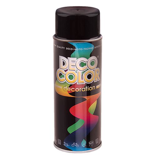 Deco Color Краска аэроз. 400ml Decoration/черный мат (720156)
