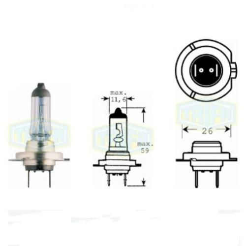 Лампа автомобільна  Галогенна лампа для фари Trifa H7 12V 100W (01608)