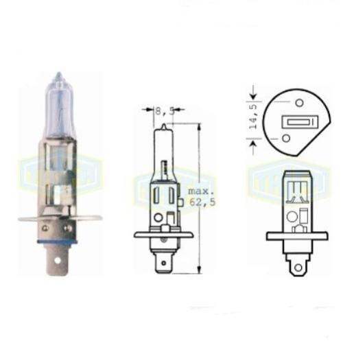 Лампа автомобільна  Галогенна лампа для фари Trifa H1 12V 130W (01636)