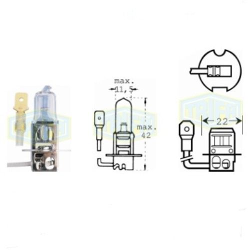 Лампа автомобільна  Галогенна лампа для фари Trifa H3 12V 35W (01653)