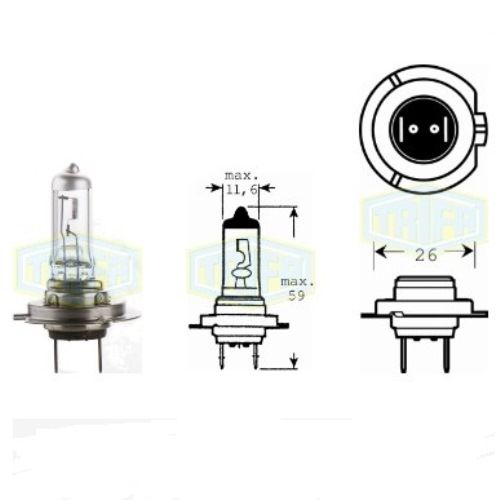 Лампа автомобільна  Галогенна лампа для фари Trifa H7 12V 55W Season (11607)
