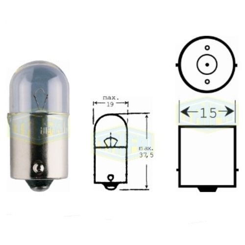 Лампа автомобільна  Сферична лампа Trifa 12V 15W BA 15s (00308)
