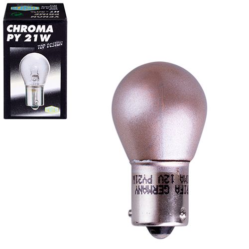 Лампа автомобільна   Лампа для стоп-сигнала та проблискових маячків Trifa 12V 21W BAU15s chroma (30381)