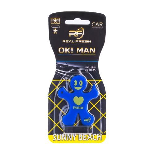 Освіжувач повітря  REAL FRESH OK ! MAN Premium Sunny Beach (5533)