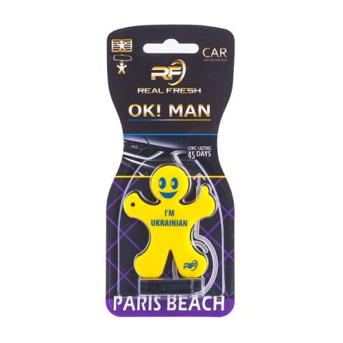 Освіжувач повітря  REAL FRESH OK ! MAN Paris Beach (5519)