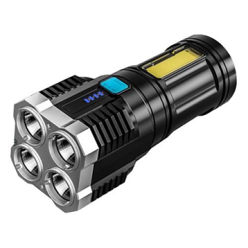 Ліхтар X509/S03-4LED+COB, Li-Ion акумулятор, ЗУ microUSB (X509/S03-4LED+COB)
