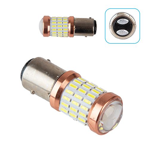 Лампа PULSO/габаритна/LED 1157/51+9SMD-3014 with lens/12-24v/2w/300lm White (LP-54323)