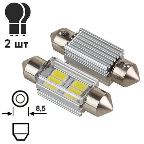 Лампа PULSO/софітні/LED SV8.5/T11x36mm/4 SMD-5730/9-18v/130Lm (LP-62036)