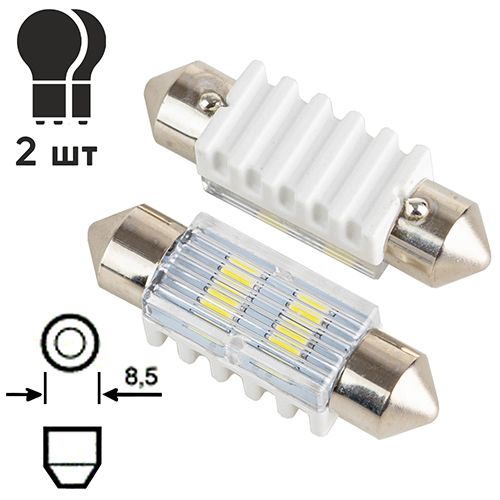 Лампа PULSO/софітні/LED SV8.5/T11x36mm/4 SMD-5730/9-18v/90Lm (LP-64036)