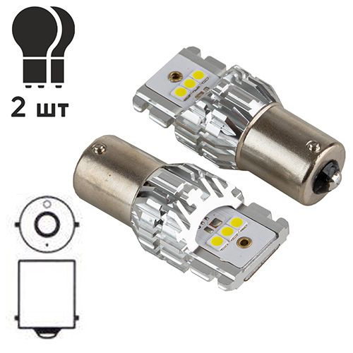 Лампа PULSO/габаритні/LED 1156/BA15s/6SMD-2835/9-32v/1050lm (LP-66156W)
