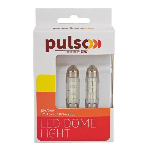 Лампа PULSO/софітні/LED SV8.5/T11x41mm/6 SMD-5730/9-18v/100Lm (LP-64041)