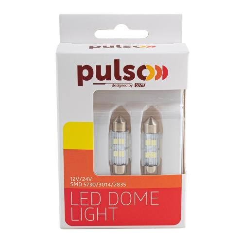 Лампа PULSO/софітні/LED SV8.5/T11x36mm/4 SMD-5730/9-18v/90Lm (LP-64036)