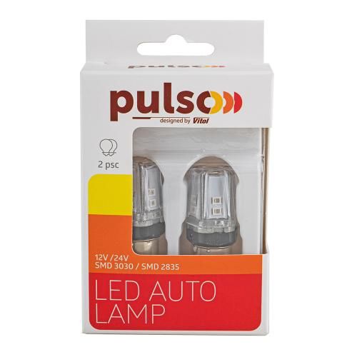 Лампа PULSO/габаритні/LED 1157/BAZ15d/12SMD-2835/9-36v/120/50lm (LP-66157R)