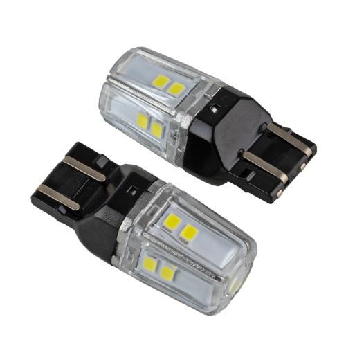Лампа PULSO/габаритні/LED 7443/W3x16q/12SMD-2835/2контакта/9-36v/550/100lm/WHITE (LP-66443W)