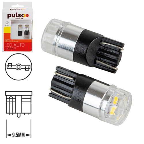 Лампа PULSO/габаритні/LED T10/W2.1x9.5d/2SMD-2835/9-18v/120lm (LP-66161)
