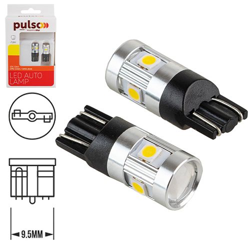 Лампа PULSO/габаритні/LED T10/W2.1x9.5d/6SMD-3030/9-18v/210lm (LP-66162)