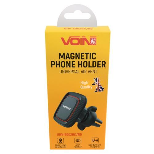 Тримач мобільного телефону VOIN UHV-5002BK/RD магнітний на дефлектор (UHV-5002BK/RD)