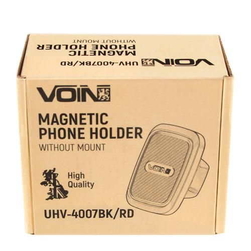 Тримач мобільного телефону VOIN UHV-4007BK/RD магнітний, без кронштейна (UHV-4007BK/RD)