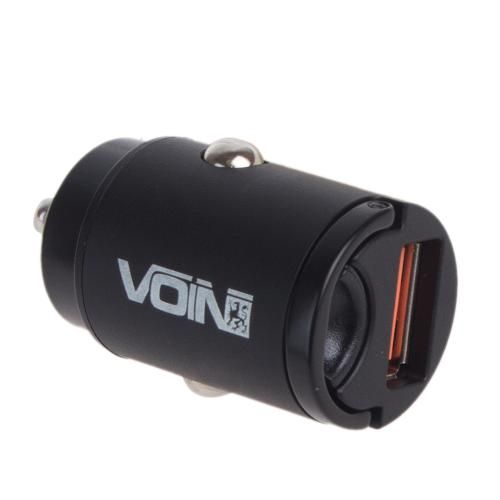 Автомобільний зарядний пристрій VOIN 30W, 1USB QC4.0 12/24V (4.5V*5A, 5V*4.5A, 9V*3A,12V*2.5A) (C-30160Q)