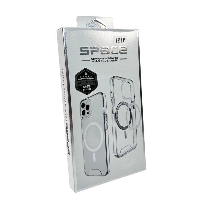 Чохол SPACE MAGNETIC FOR APPLE IPHONE 16 TRANSPARENT