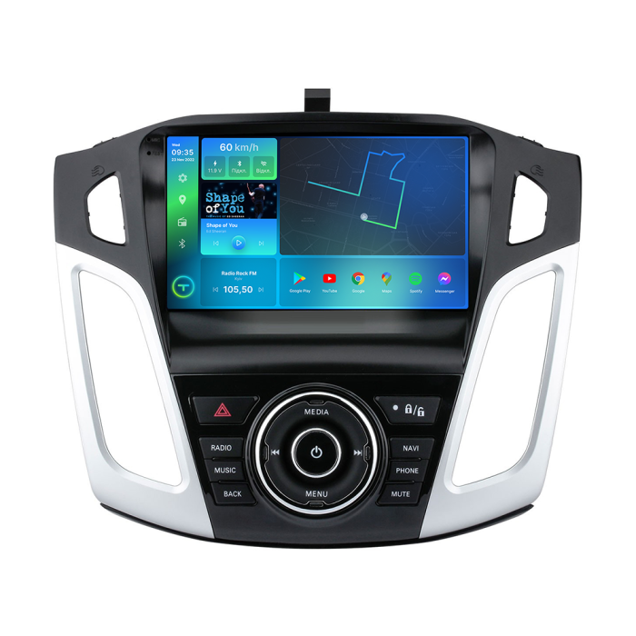 Штатна магнітола 2K Torssen Ford Focus 12-17 чорна/сіра з кнопками F9432 4G Carplay DSP