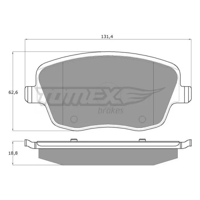 Гальмівна колодка дискова Tomex (TX 13-59)
