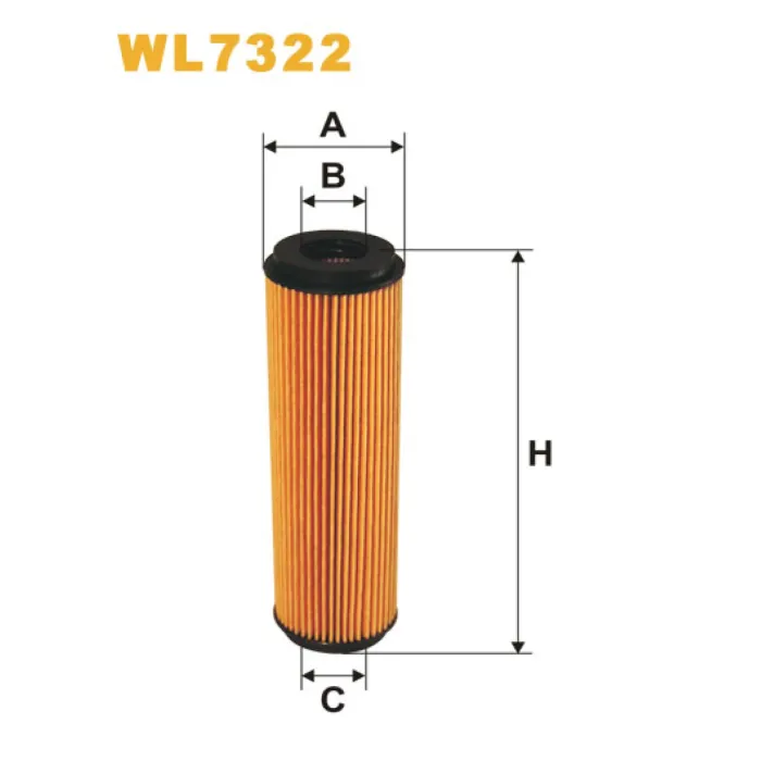 Фільтр оливи Mercedes C (W203/C203/T203), C (W204/S204), CLC (CL203), CLK (A/C209), E Wix Filters (WL7322)