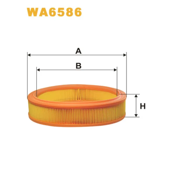 Фільтр повітря Fiat Doblo I, Punto I, Punto II Wix Filters (WA6586)