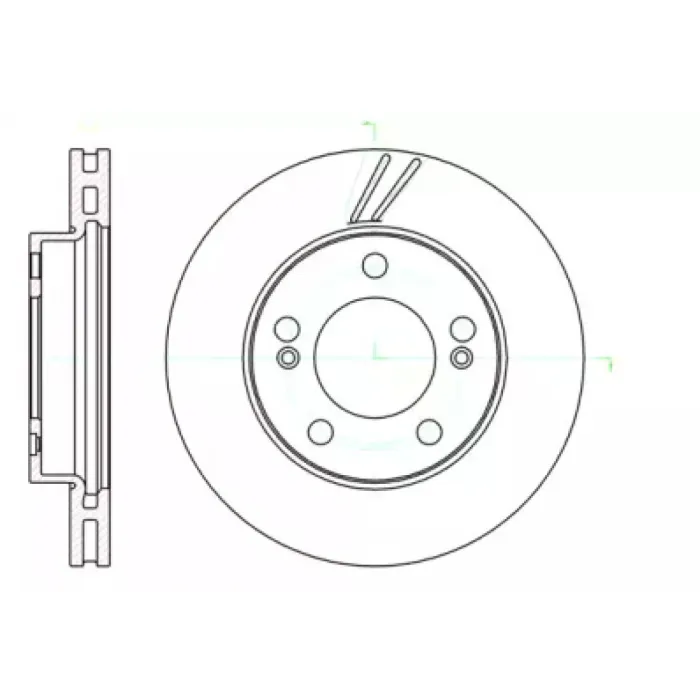 Гальмівний диск Woking (D61040.10)