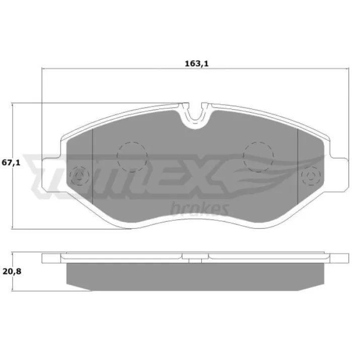 Гальмівна колодка дискова Tomex (TX 14-25)