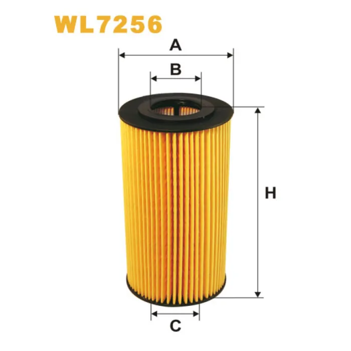 Фільтр оливи BMW Serie 3 (E36), Serie 5 (E34), Serie 5 (E39), Serie 7 (E38); Landrover Wix Filters (WL7256)