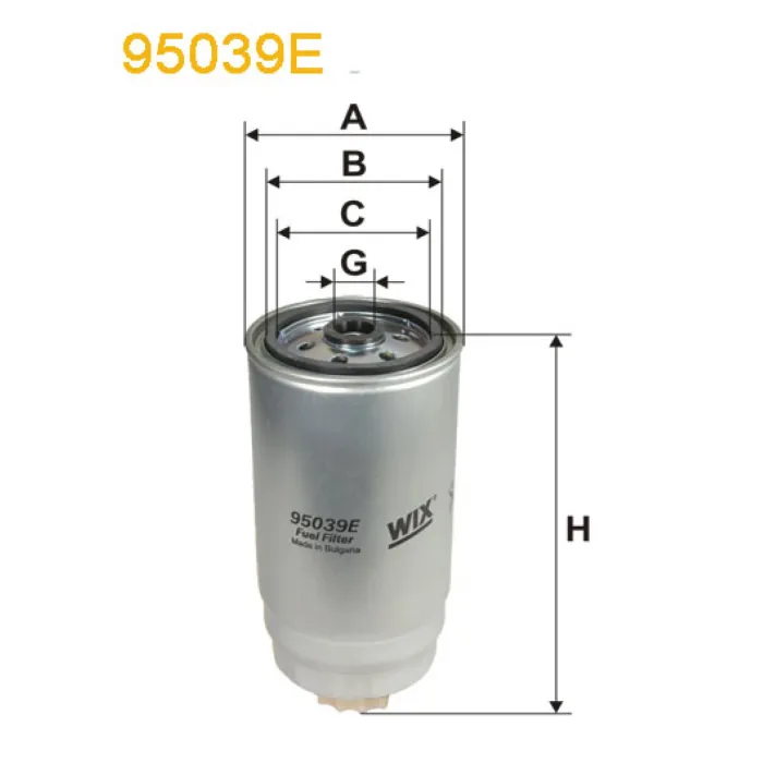 Фільтр паливний WIX FILTERS Iveco (95039E)