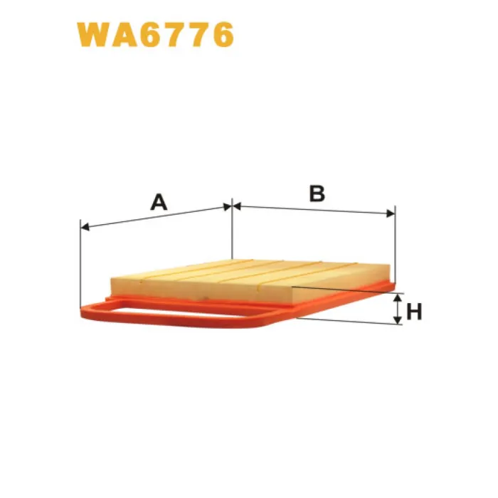 Фільтр повітря Seat Ibiza IV; Skoda Fabia; Volkswagen Polo IV Wix Filters (WA6776)