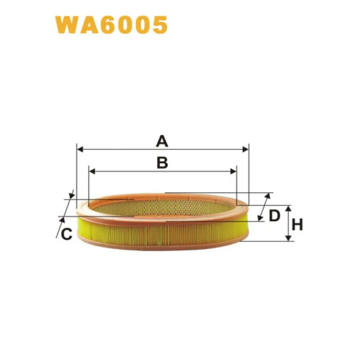 Фільтр повітря Renault R11, R19, R21, R5 II, R9 Wix Filters (WA6005)