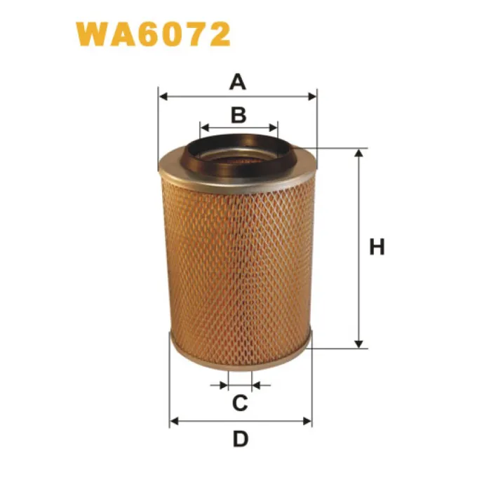 Фільтр повітря Mercedes MB (631) Wix Filters (WA6072)