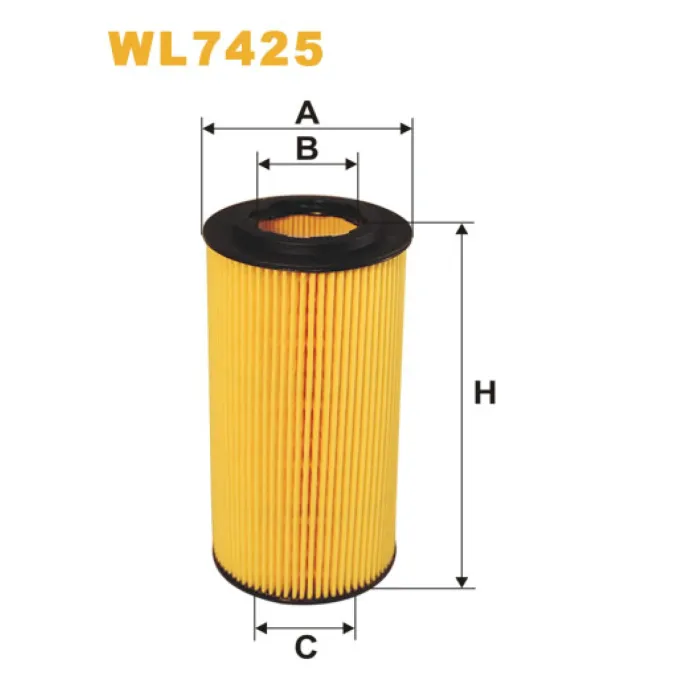 Фільтр оливи Mercedes CL (C215), Maybach (W240), S (W220), S (W221), SL (R230) Wix Filters (WL7425)