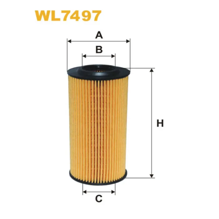 Фільтр оливи Volvo C30, C70 II, S40 II, S60 II, S80 II, V50, V70 II, XC60, XC70 II, XC90 Wix Filters (WL7497)