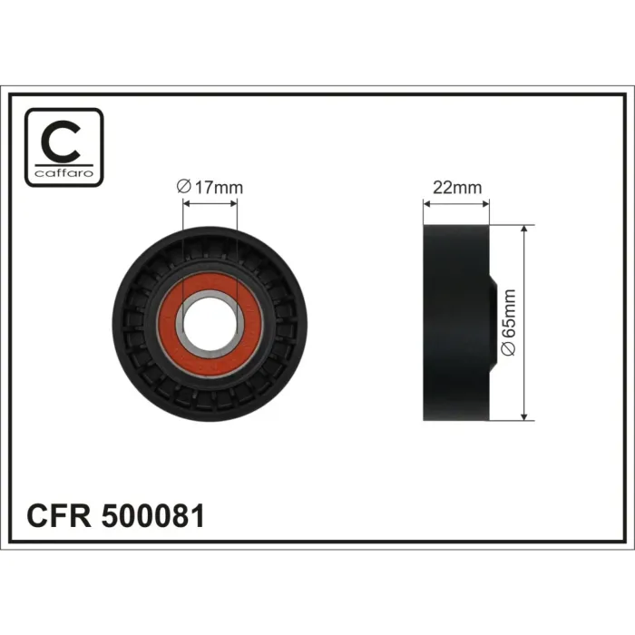 Ролик натяжний CAFFARO (500081)