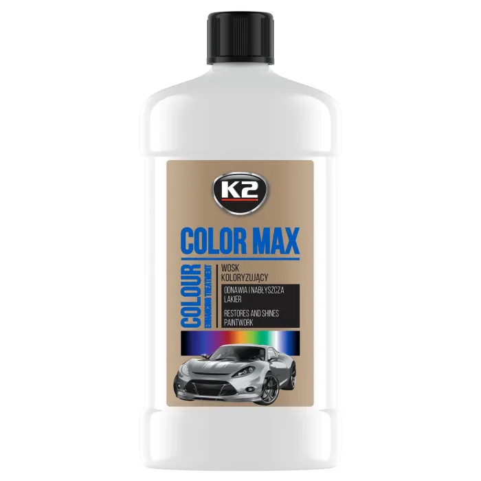 Поліроль восковий для кузова K2 Color Max білий 500 мл (K025BI)