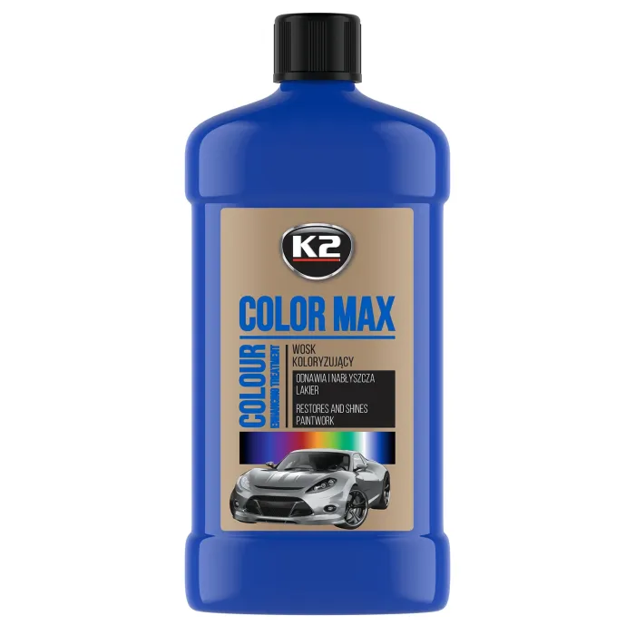 Поліроль восковий для кузова K2 Max Color синій 500 мл (K025NI)