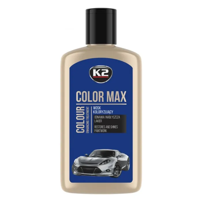 Поліроль восковий для кузова K2 Max Color синій 250 мл (K020BLUE)