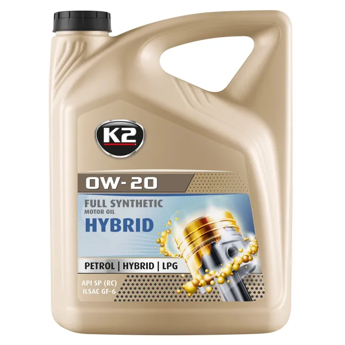 Олива моторна K2 Hybrid Oil 0W-20 5 л (O0525E)