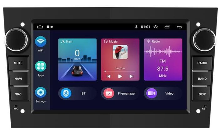 Штатна магнітола Torssen Opel Vectra/Astra/Zafira/Vivaro/Antara F7232 Carplay black