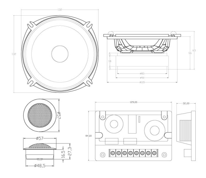 Компонентна акустика MTX TX650S