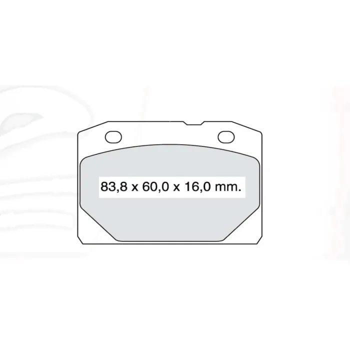 Гальмівна колодка дискова передня ВАЗ 2101-07 Dafmi Intelli (D656E)