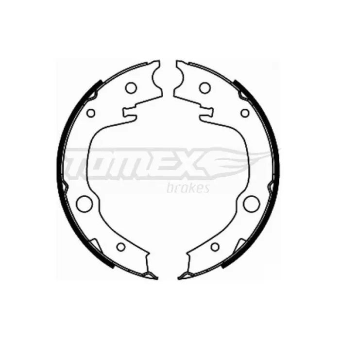 Гальмівна колодка барабанна Tomex (TX 21-86)