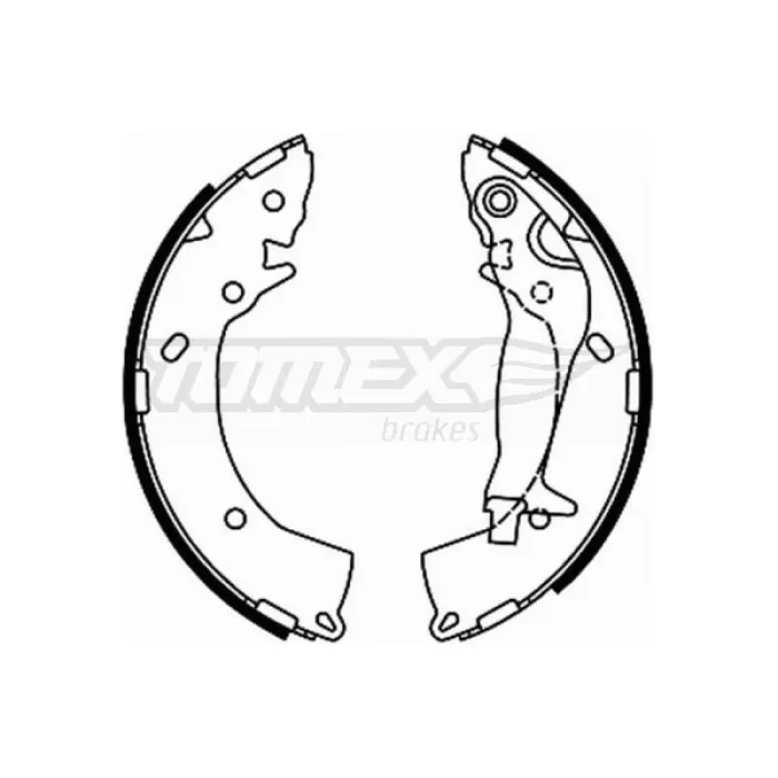Гальмівна колодка барабанна Tomex (TX 21-92)