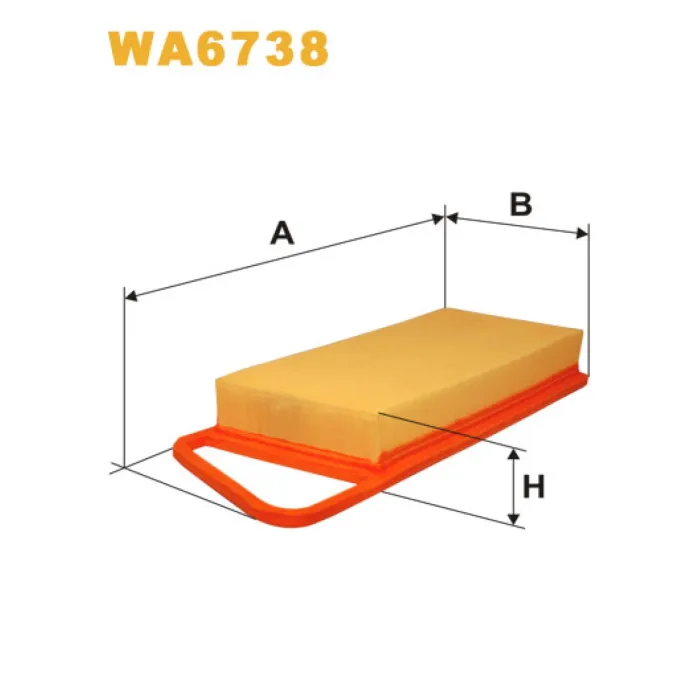 Фільтр повітря Citroen C1, C2, C3, C3 II, Nemo, Xsara; Ford Fiesta V (02-), Fiesta V Wix Filters (WA6738)