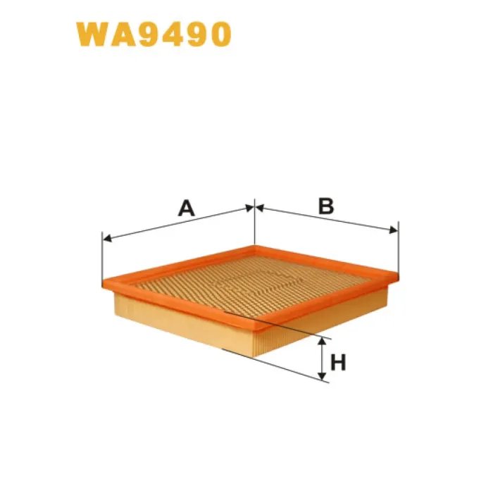 Фільтр повітря Chrysler Grand Voyager III, Voyager III (RG) Wix Filters (WA9490)