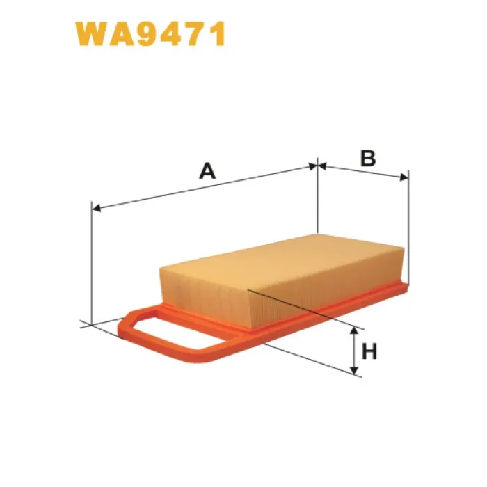 Фільтр повітря Citroen C5, C5 II, C6; Peugeot 407+407 Coupe Wix Filters (WA9471)